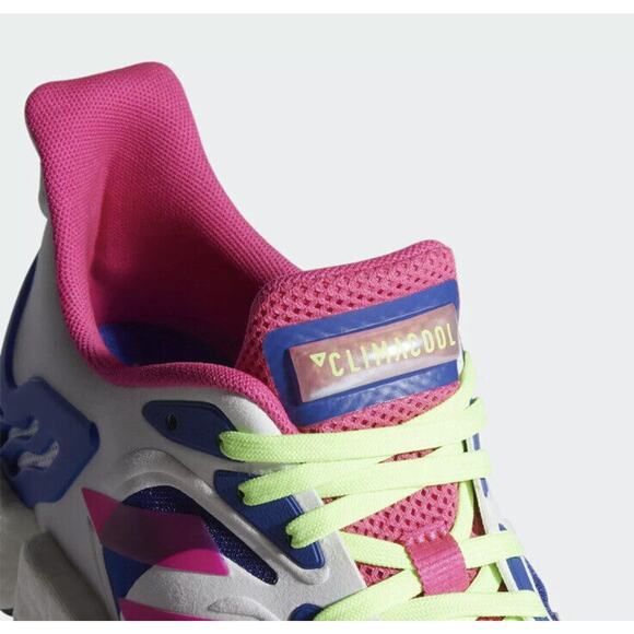 Adidas CLIMACOOL VENTO Men's‎ Sz 5.5 Cloud White Shock Pink Signal Green FX4731 - Picture 6 of 10